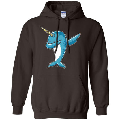 Dabbing Narwhal T-shirt Dark Chocolate