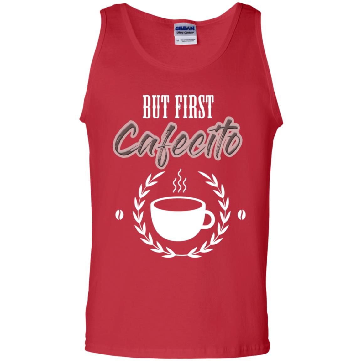 But First Cafecito Coffee Gift Shirt For Mens Or Womens Red