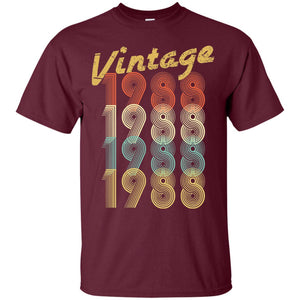 1988 Vintage Funny 30th Birthday Shirt