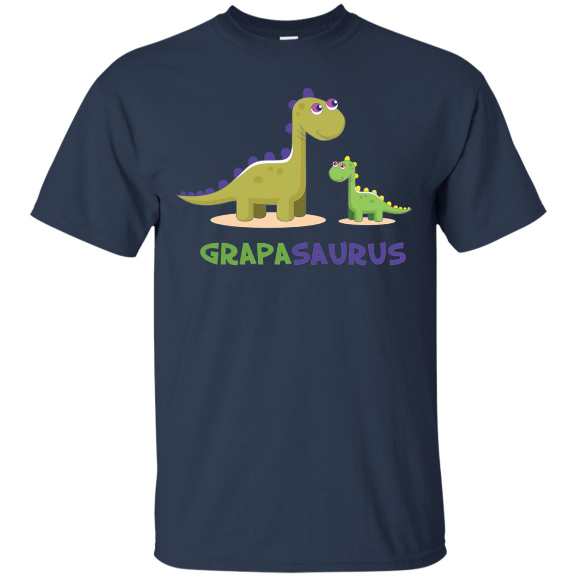 Grapasaurus Granddad Grandpa Shirt Navy