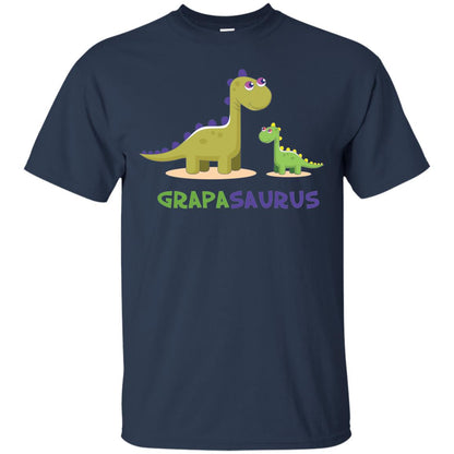 Grapasaurus Granddad Grandpa Shirt Navy