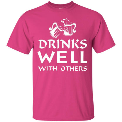 Drinks Well With Others St. Patrick_s Day T-shirt Heliconia