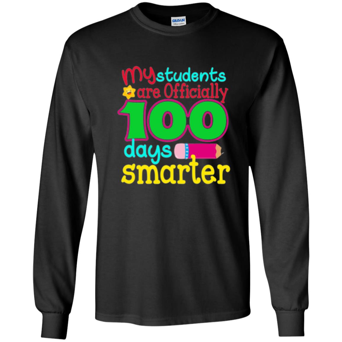 Teacher T-shirt My Students Are Officially 100 Days Smarter Black