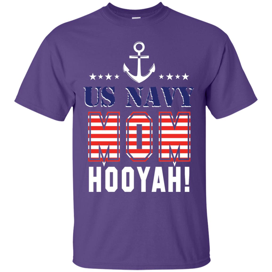 Us Navy Mom Hooyah Shirt Purple