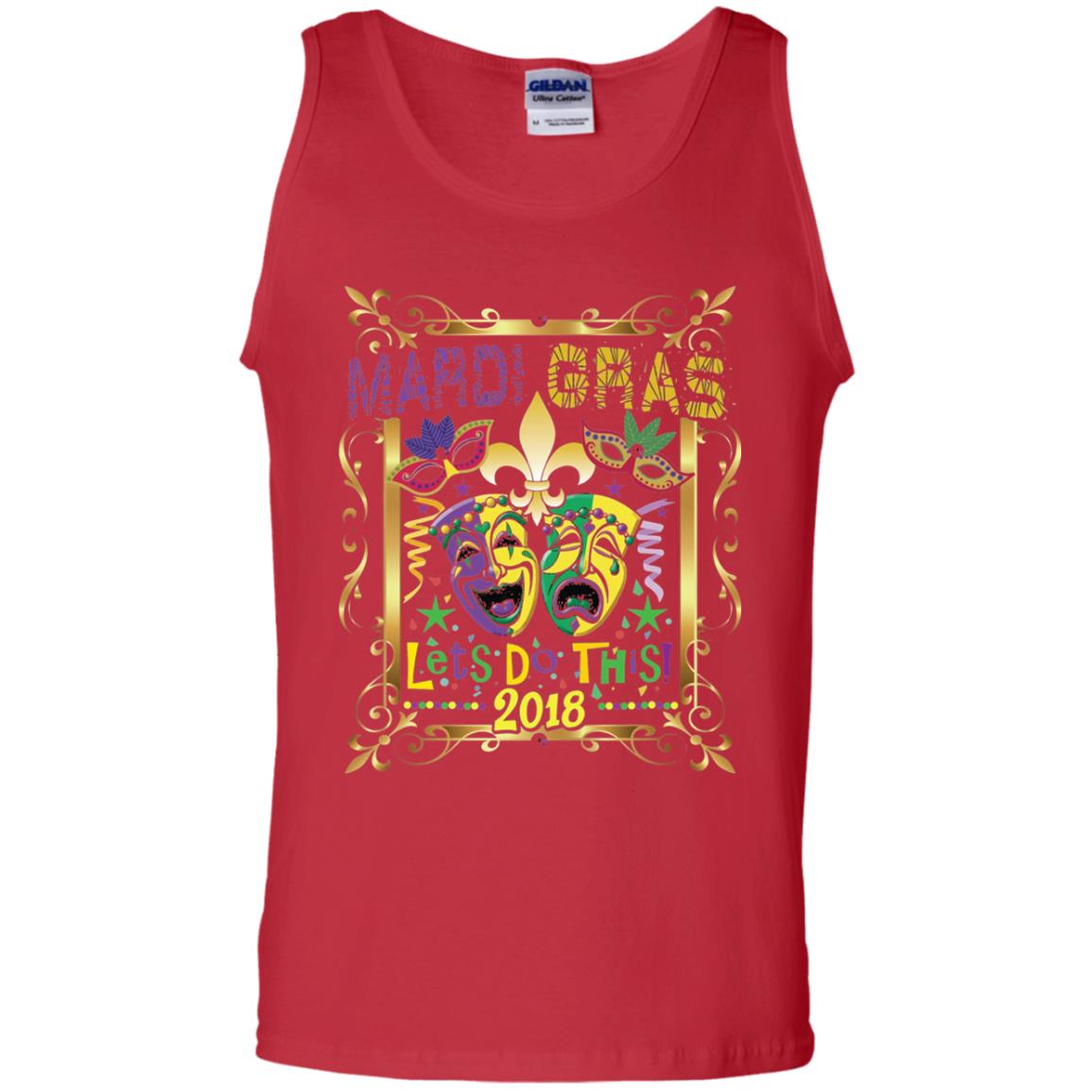 Fleur Symbol New Orleans Parade Mardi Gras T-shirt Red