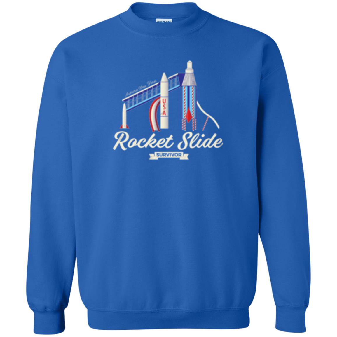 I Survived The Rocket Slide T-shirt Royal