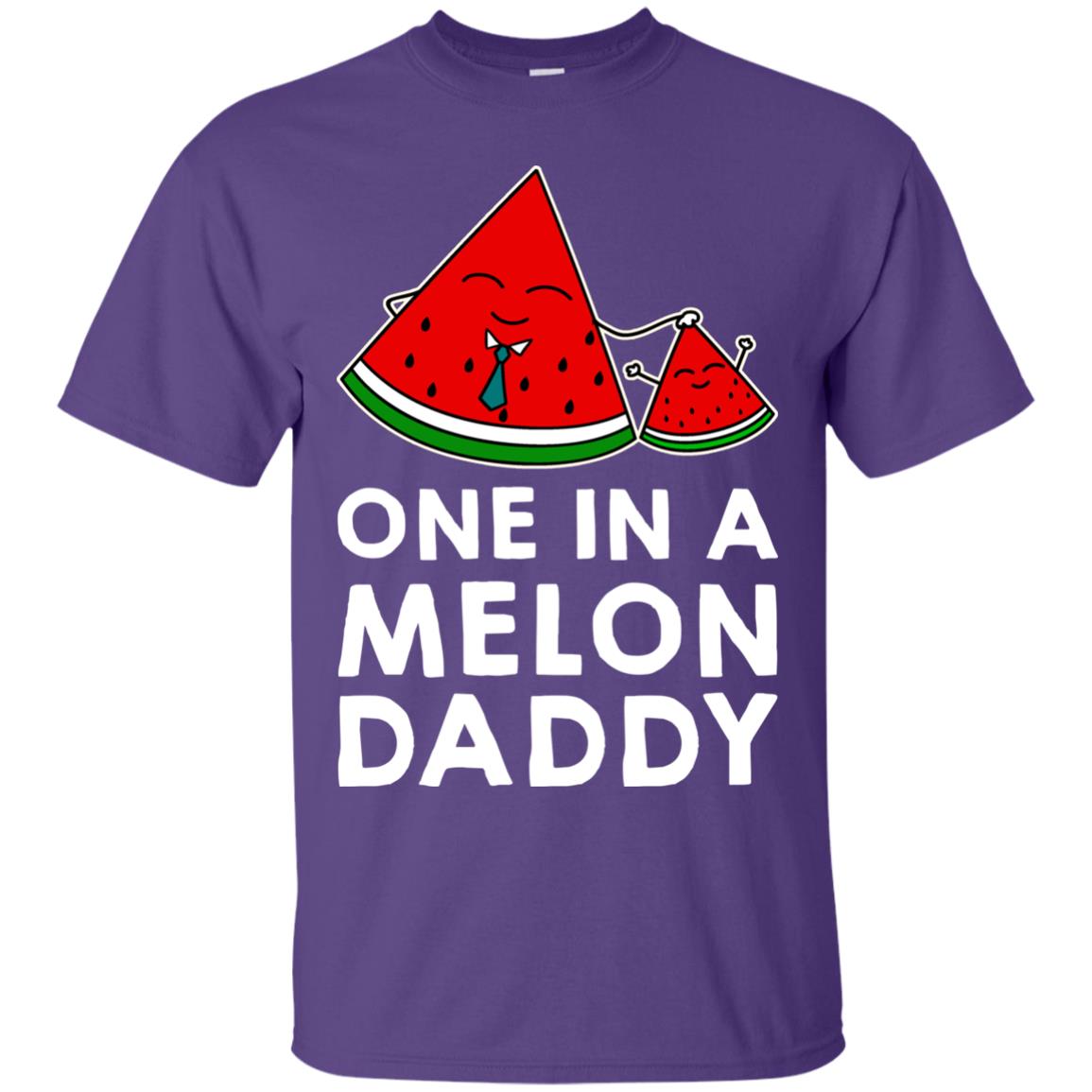 One In A Melon Daddy Funny Summer Melon Fruit Shirt Purple
