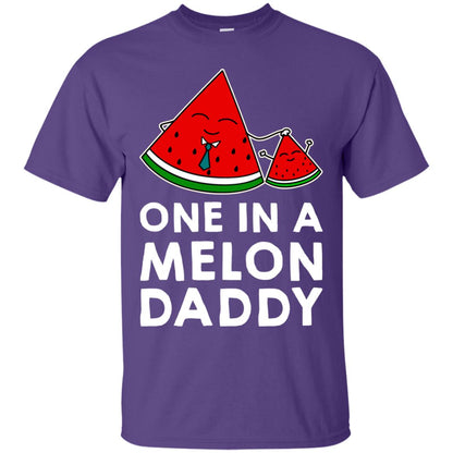 One In A Melon Daddy Funny Summer Melon Fruit Shirt Purple