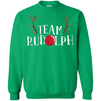 Christmas T-shirt Reindeer Team Rudolph Irish Green
