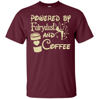 Powered By Fairydust And Coffee Shirt Maroon