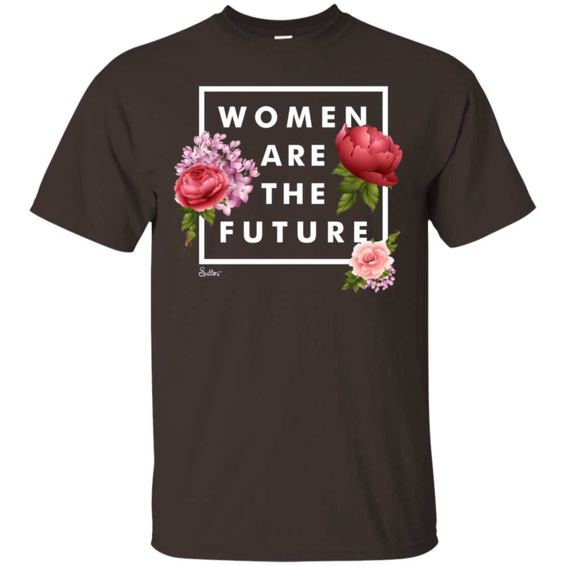 Women Are The Future T-shirt Dark Chocolate
