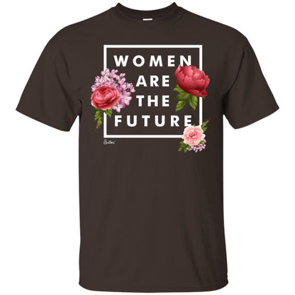 Women Are The Future T-shirt Dark Chocolate