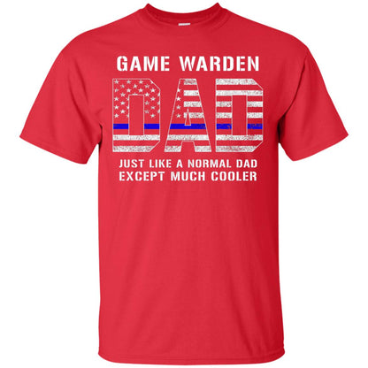 Game Warden Dad Normal Cooler Fathers Day Tbl Shirt Red