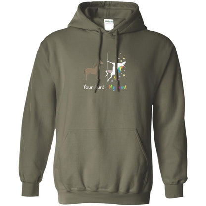 Unicorn T-shirt Your Aunt My Aunt Military Green