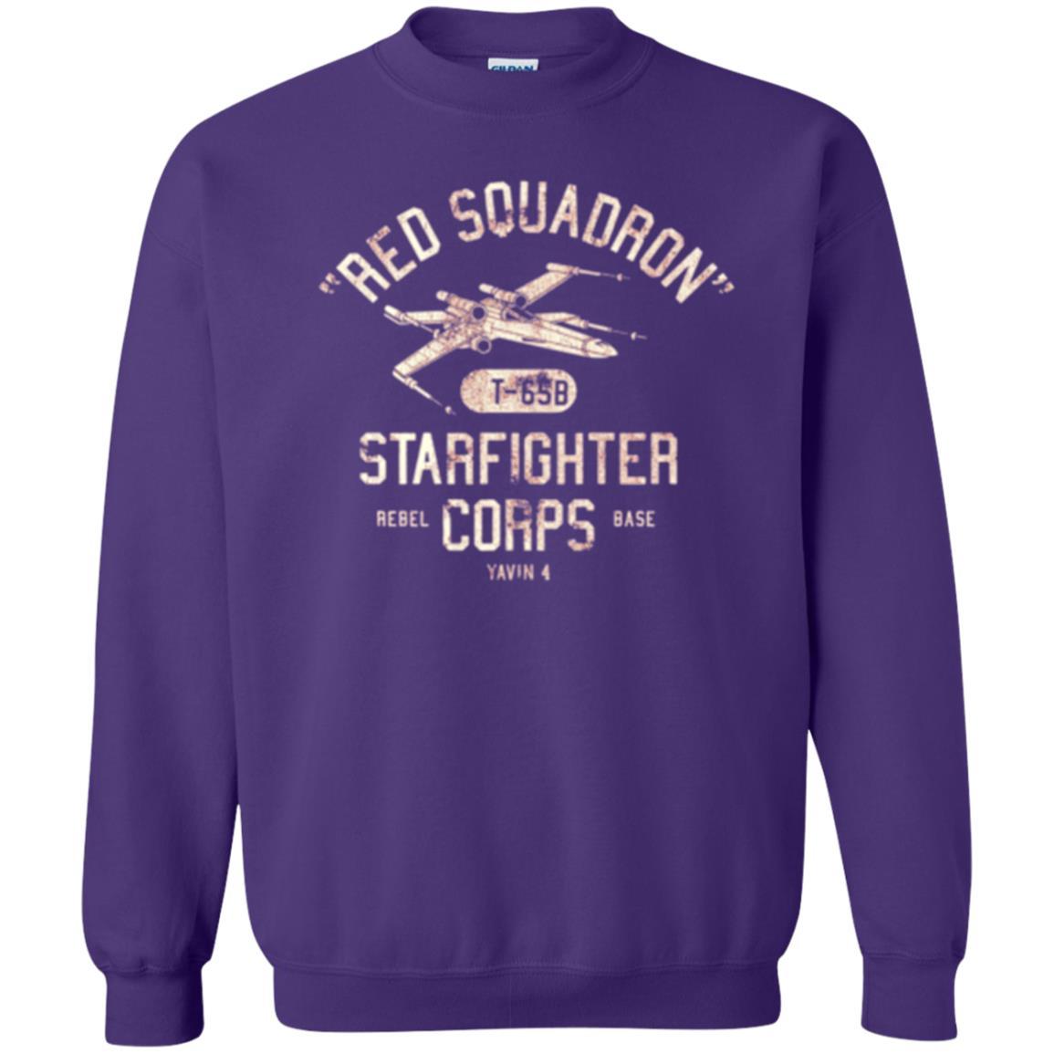 Film T-shirt Red Squadron T-65b Starfighter Rebel Corps Base Purple