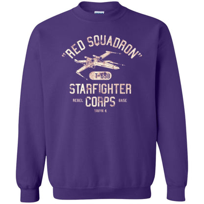 Film T-shirt Red Squadron T-65b Starfighter Rebel Corps Base Purple