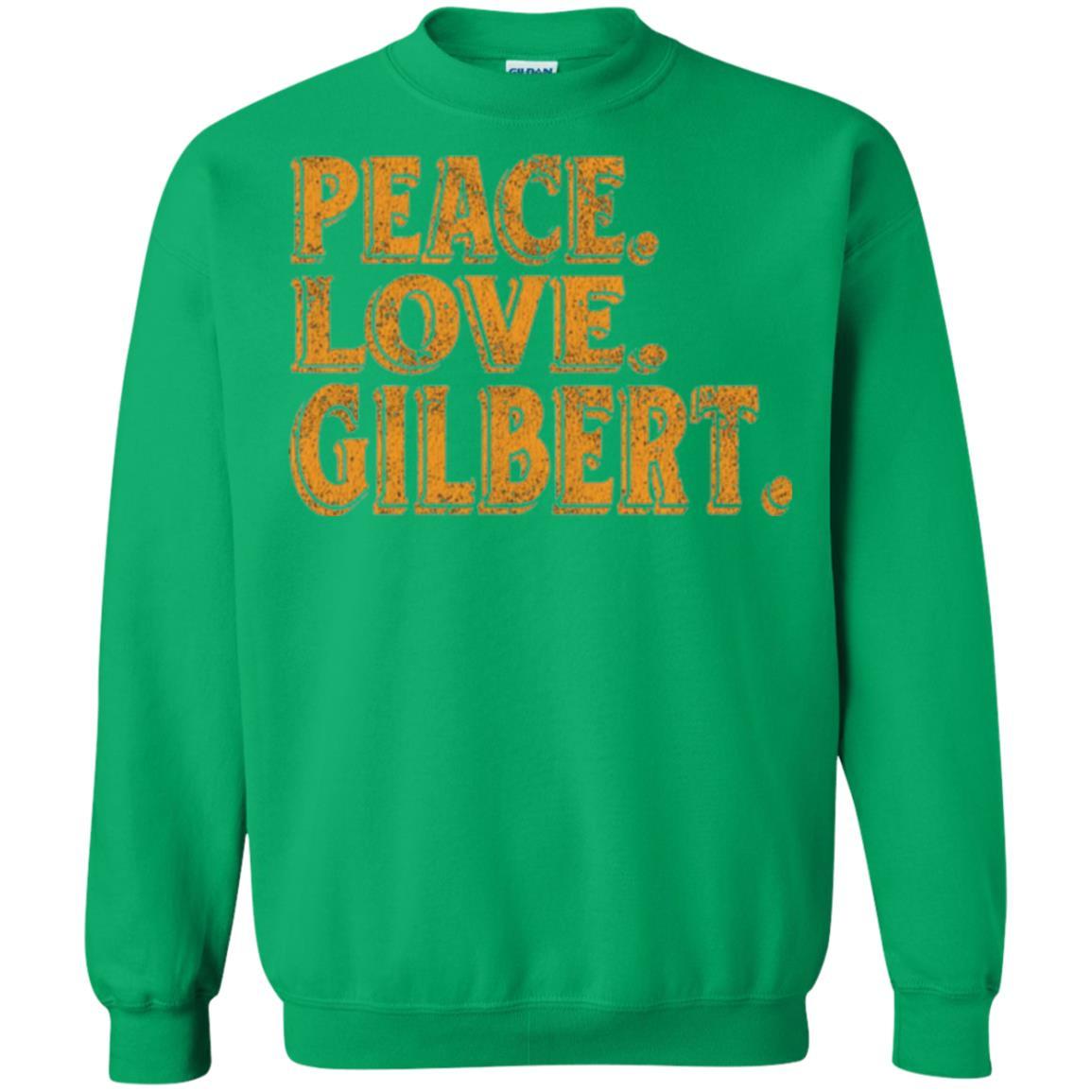 Peaceful T-shirt Peace Love Gilbert Irish Green