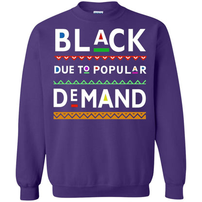 Black Due To Popular Demand Tshirt Purple