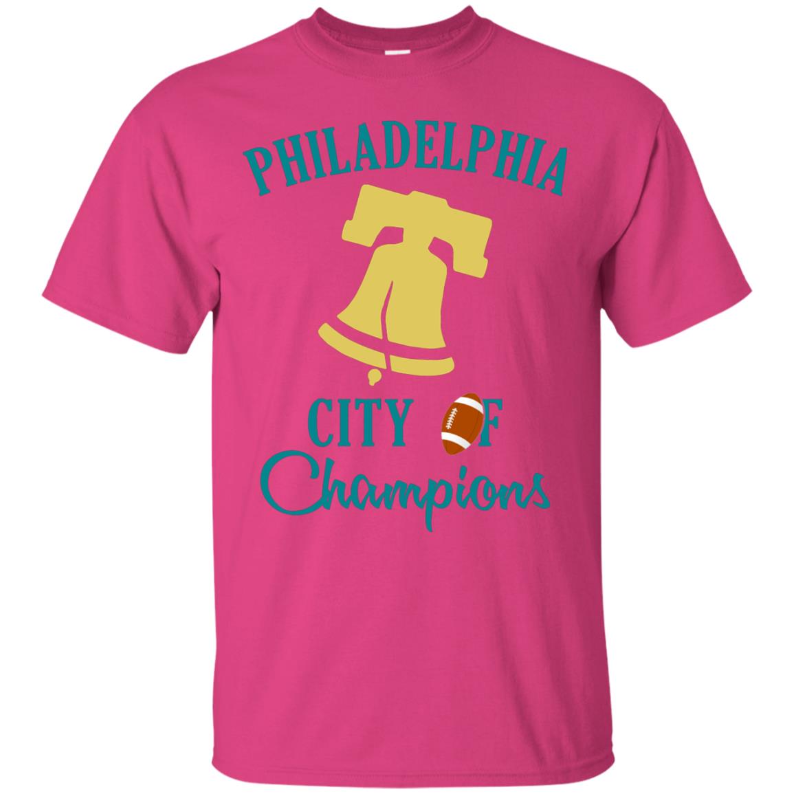 Football Lover T-shirt Philadelphia City Of Champion Heliconia