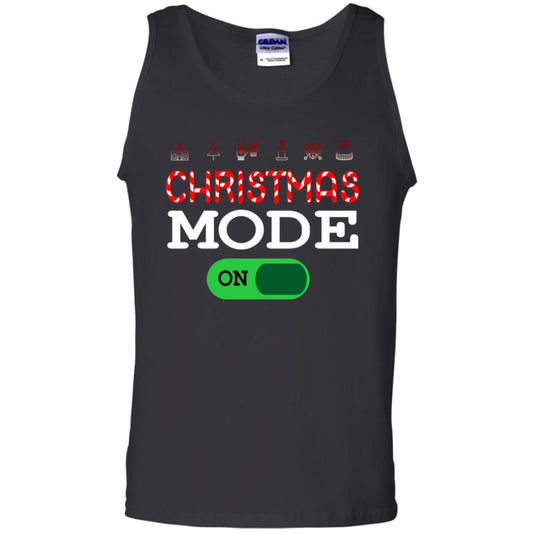 Mode On Christmas X-mas Gift Shirt For Mens Womens Kids Black