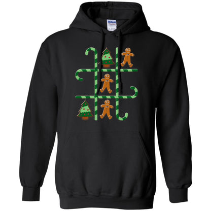 Christmas T-shirt Tic Tac Toe Board Game Black