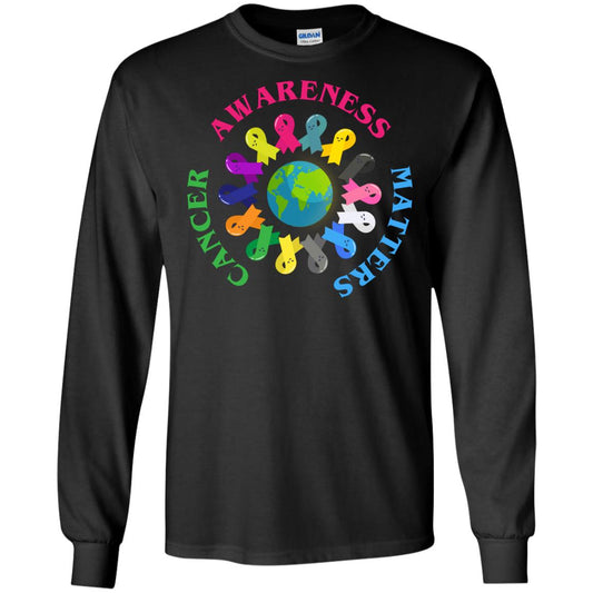 All Cancer Ribbons For All Cancer Awareness T-shirt Black