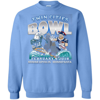 Football Lover T-shirt Twin Cities Bowl Carolina Blue
