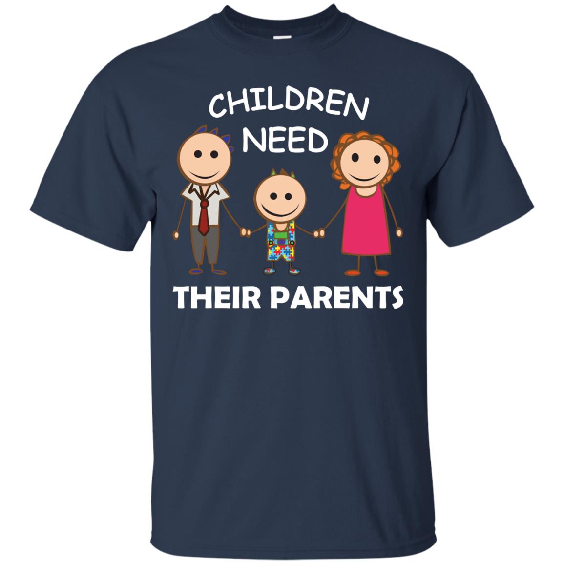Children Need Their Parents End Separation Family Shirt Navy