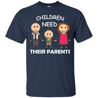 Children Need Their Parents End Separation Family Shirt Navy