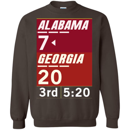 Football Lover T-shirt Alabama 26-23 Comeback Win 2-sided Dark Chocolate