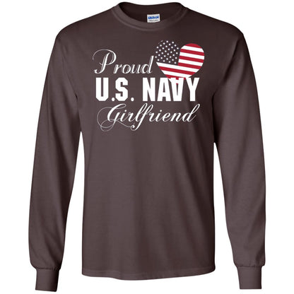 Pride U.s. Army Shirt Proud Navy Girlfriend Heart Dark Chocolate