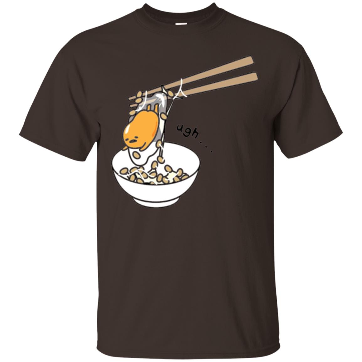 Gudetama Chopsticks T-shirt Dark Chocolate