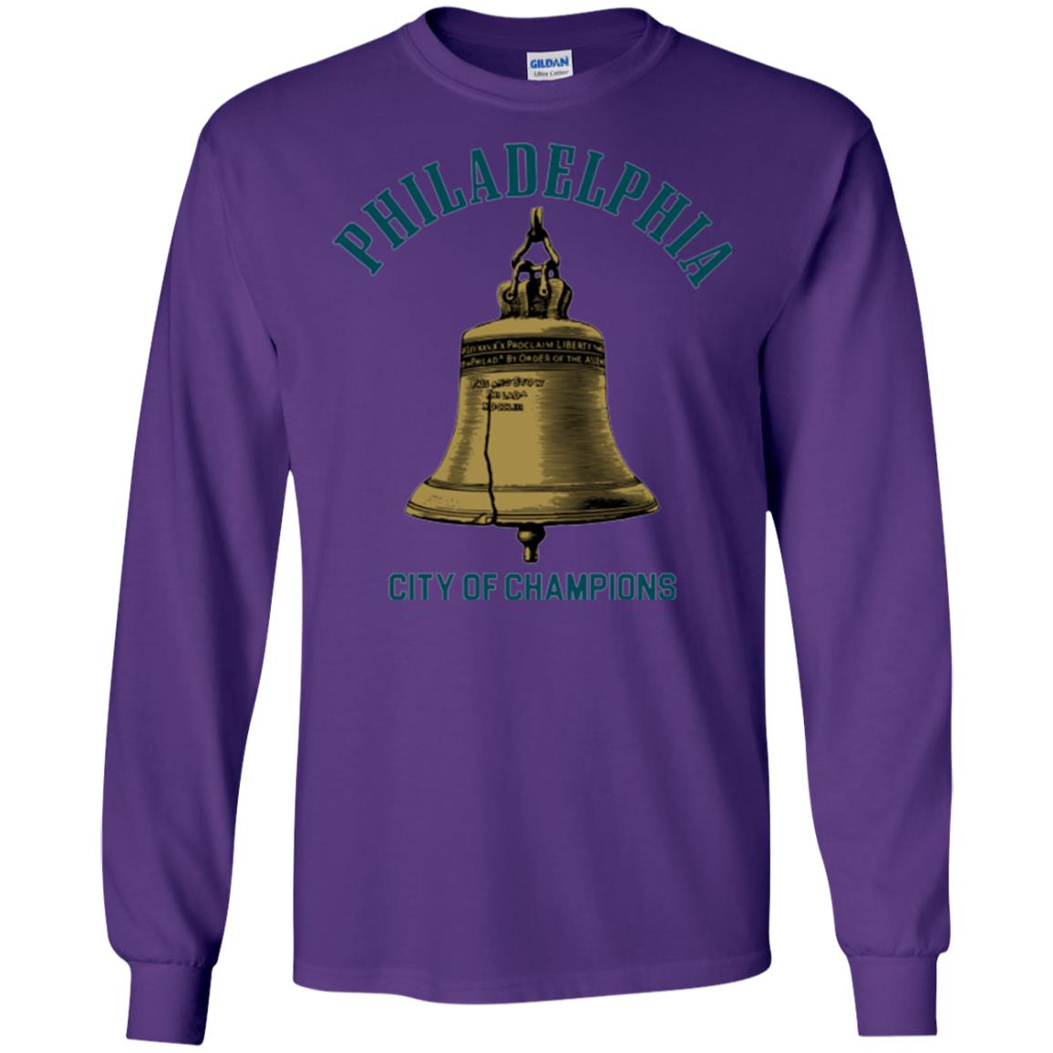 Football T-shirt Philadelphia City Of Champions Purple