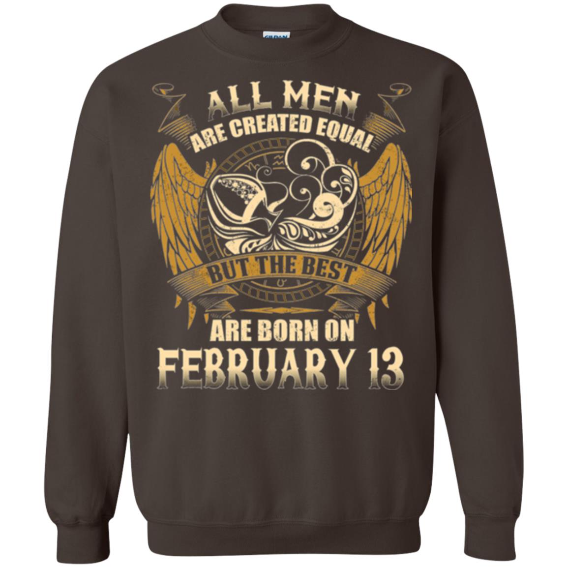 Aquarius T-shirt The Best Are Born On February 13 Dark Chocolate