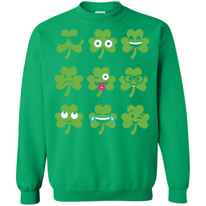 Emoji Shamrock St. Patrick_s Day T-shirt Irish Green