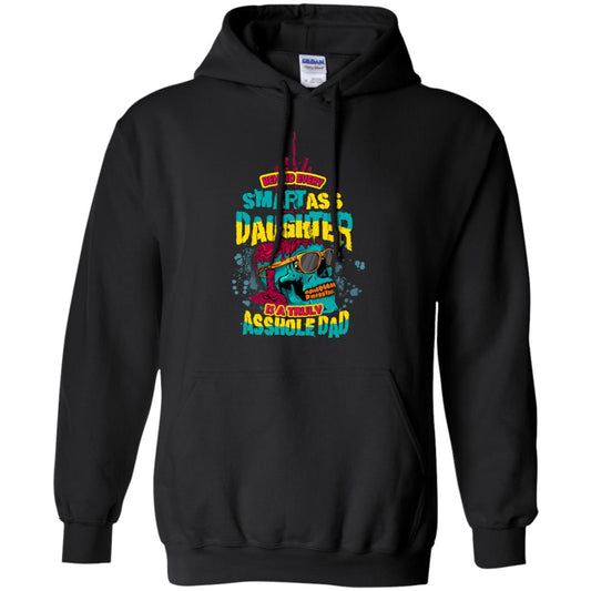 Behind Every Smart Daughter Is A Truly Dad Family Shirt Black