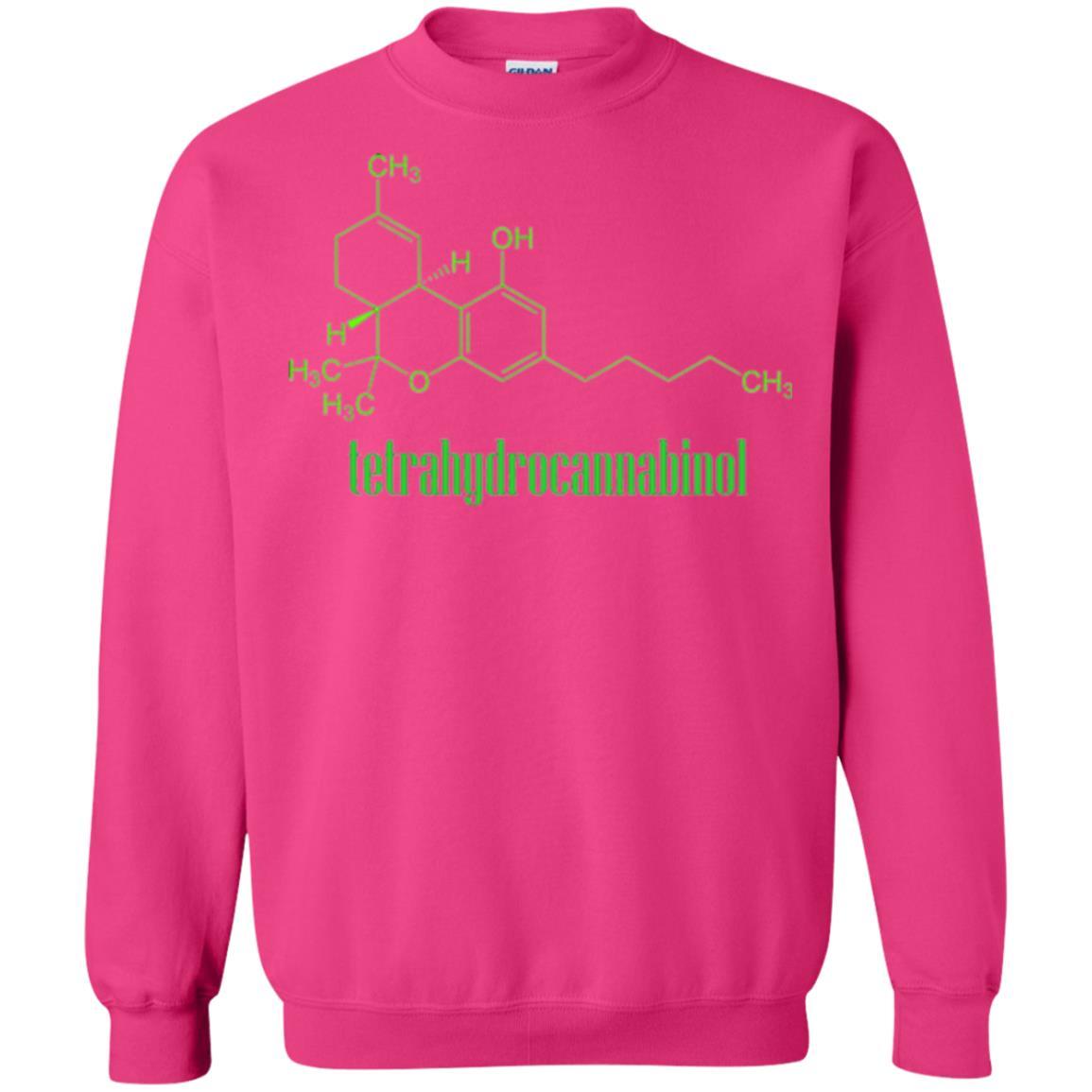 Canabis Molecule T-shirt Tetrahydrocannabinol Thc Heliconia