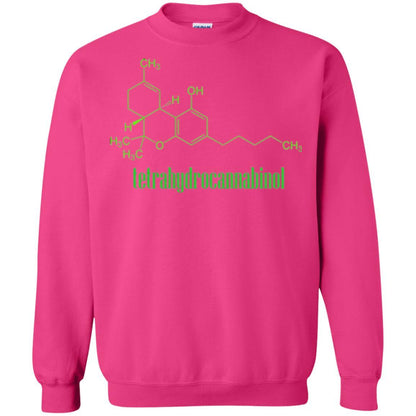 Canabis Molecule T-shirt Tetrahydrocannabinol Thc Heliconia
