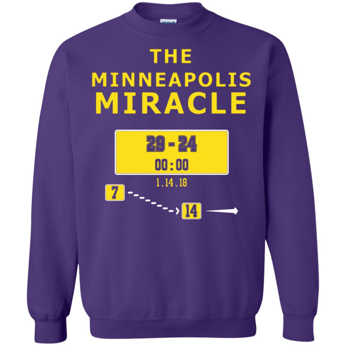 Football Lover T-shirt The Minneapolis Miracle Purple