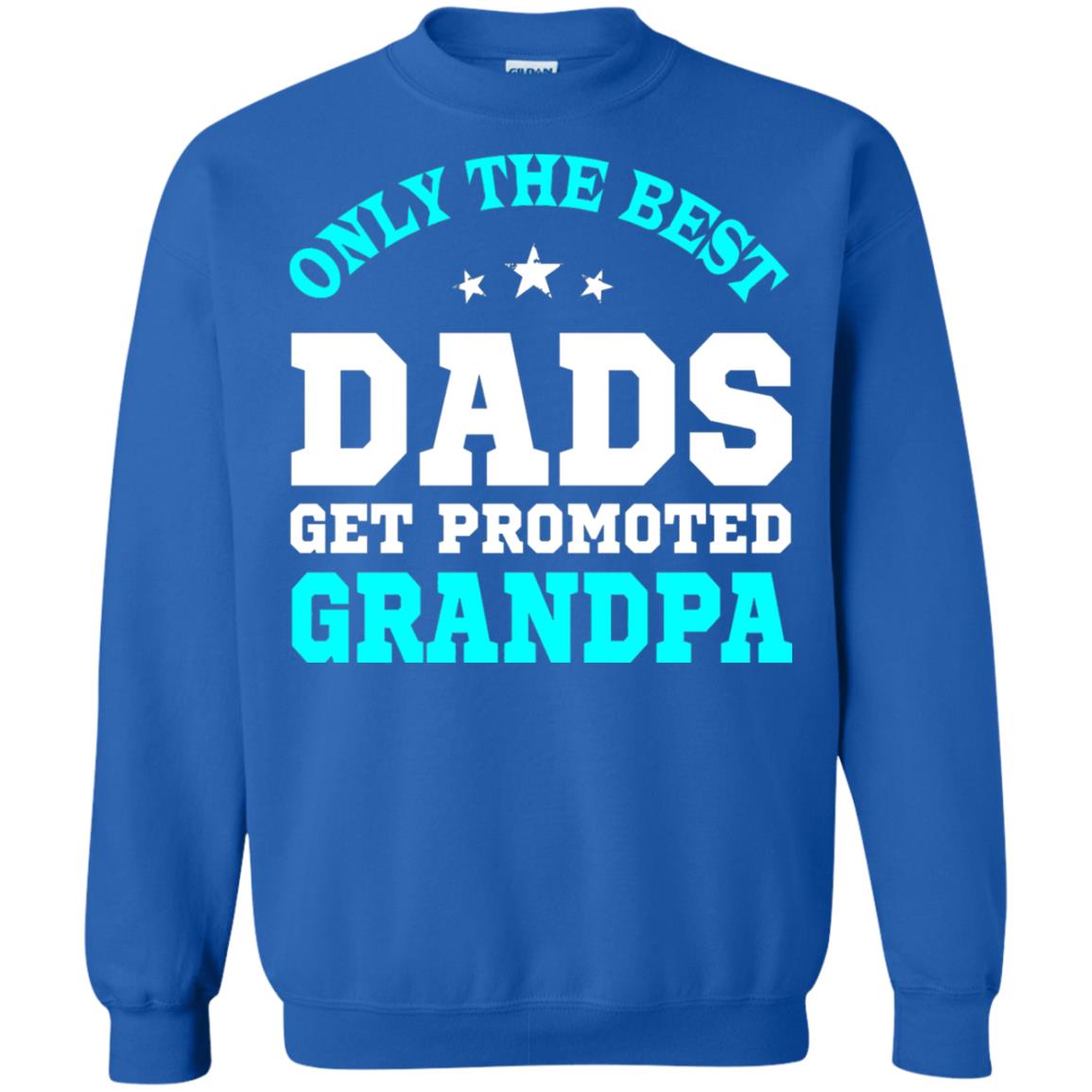 Only The Best Dads Get Promoted To Grandpa Shirt Royal