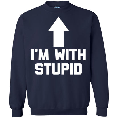 Im With Stupid T-shirt Navy