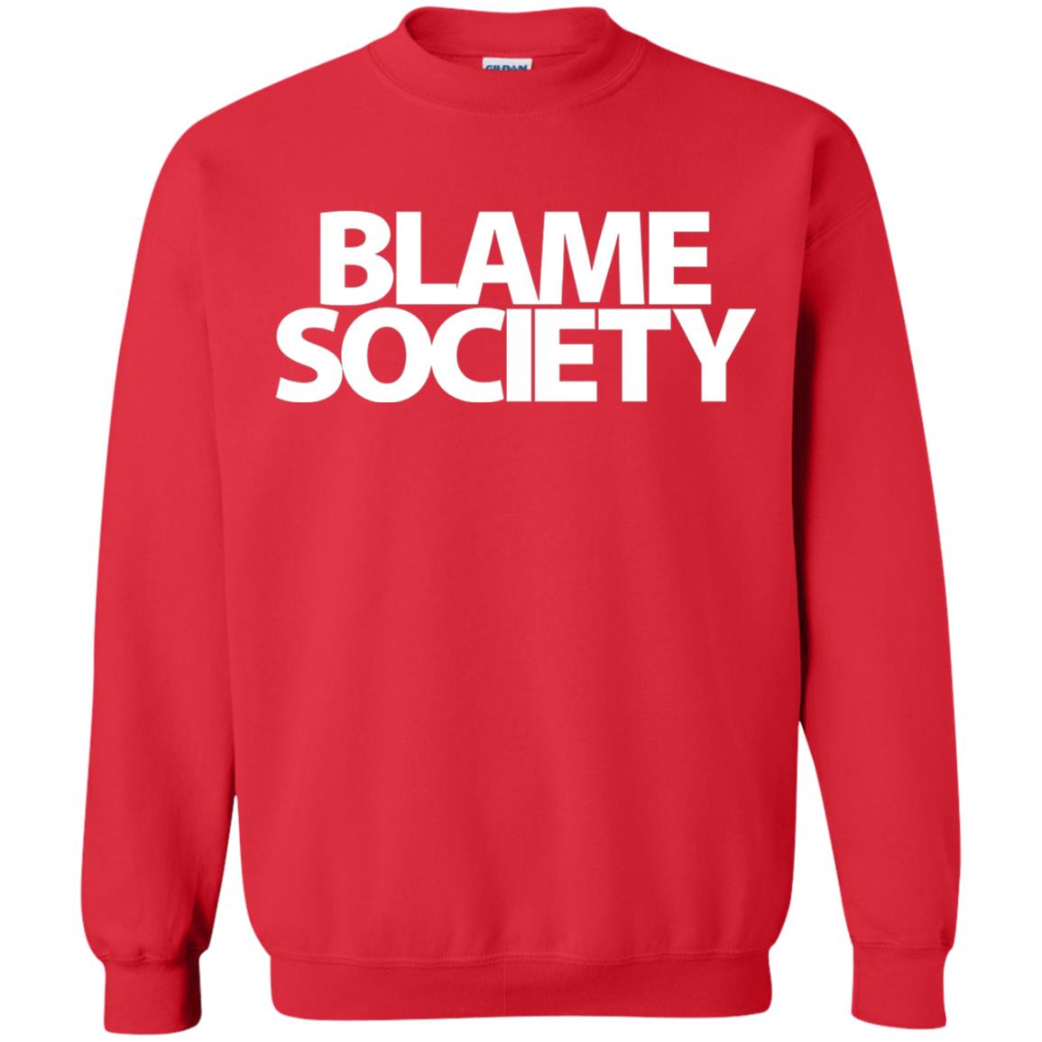 Mens Blame Society Urban Hip Hop T-shirt Red