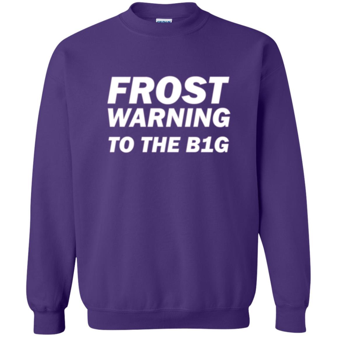 Frost Warning Nebraska T-shirt Purple