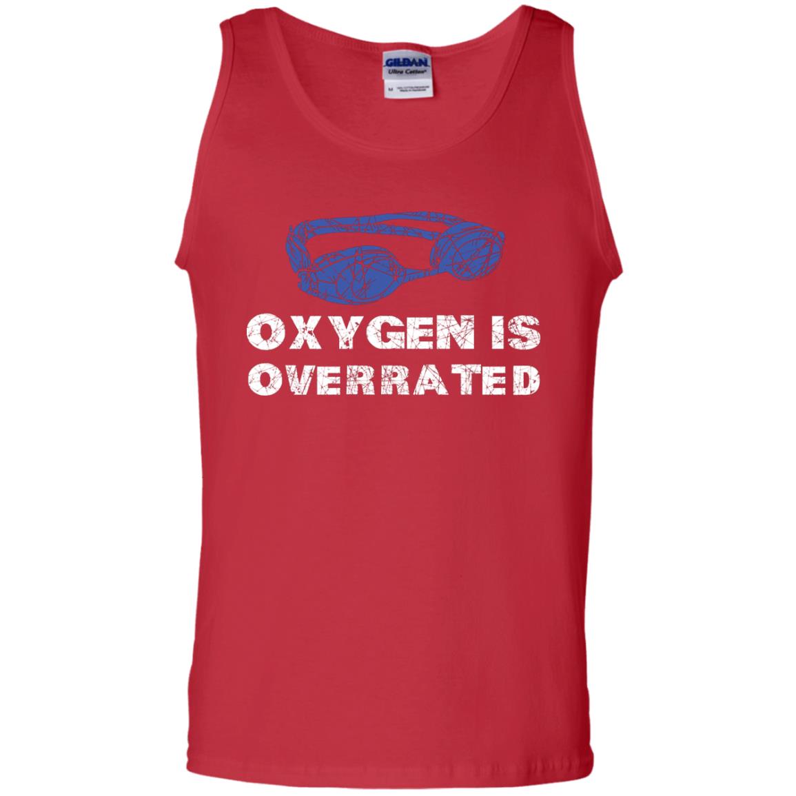 Swimming Lover T-shirt Oxygen Is Overrated Red