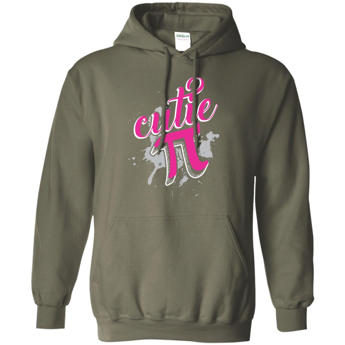 Cutie Pi Funny Math 3.14 Happy Pi Day T-shirt Military Green