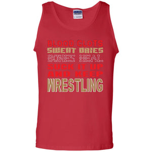 Wrestling T-shirt Blood Clots Sweat Dries Bones Heel