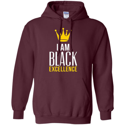 Black Excellence T-shirt Melanin Poppin_ Queen King Maroon