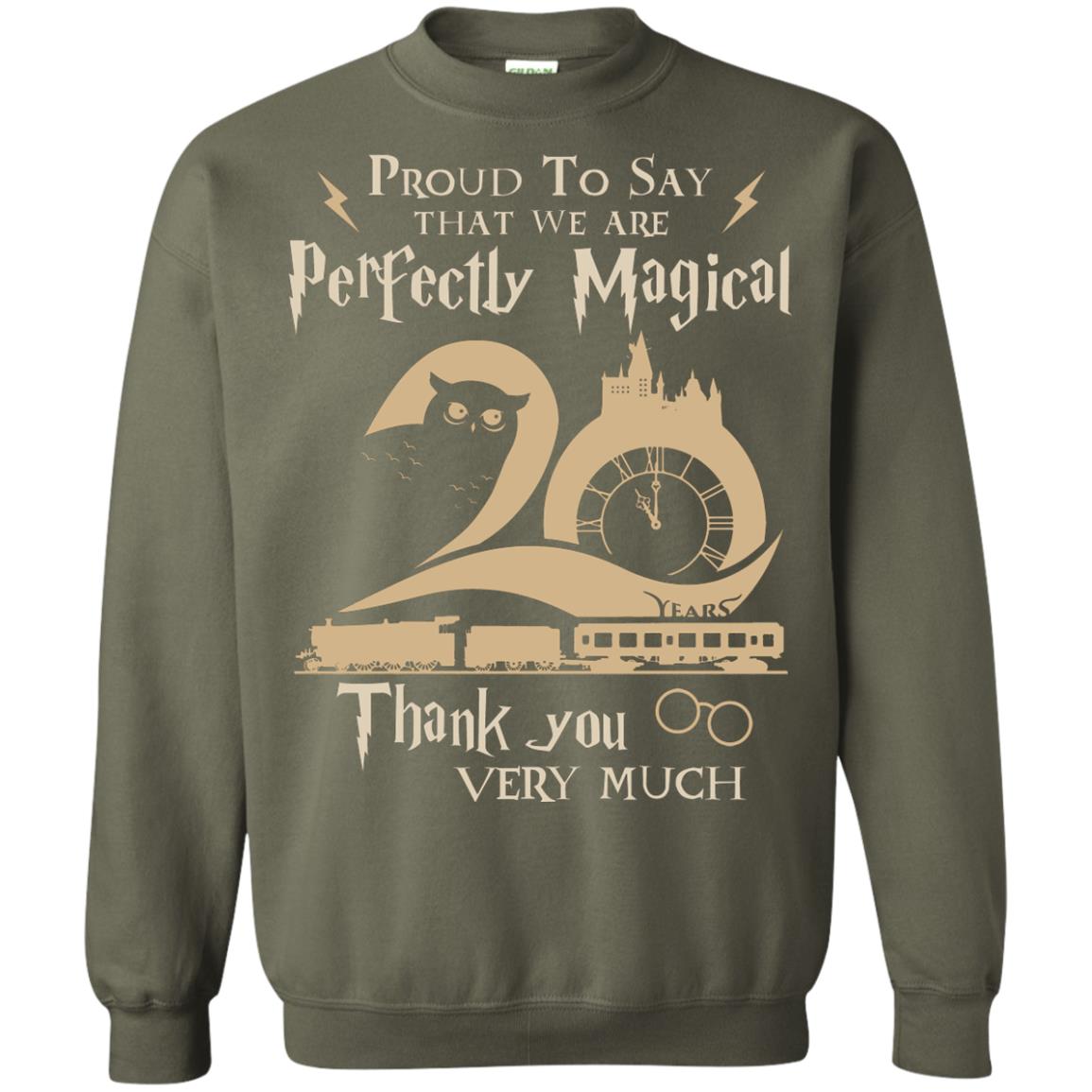 Proud To Say That We Are Perfectly Magical  Thank You Very Much Harry Potter Fan T-shirtG180 Gildan Crewneck Pullover Sweatshirt 8 oz.