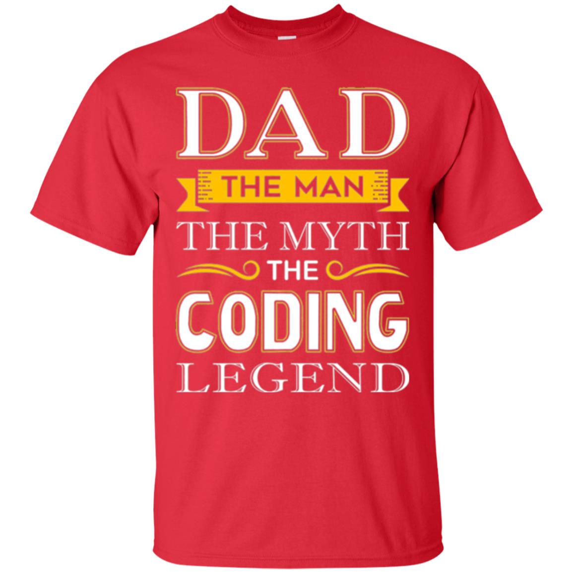 Daddy T-shirt The Man The Myth Colding Legend Red