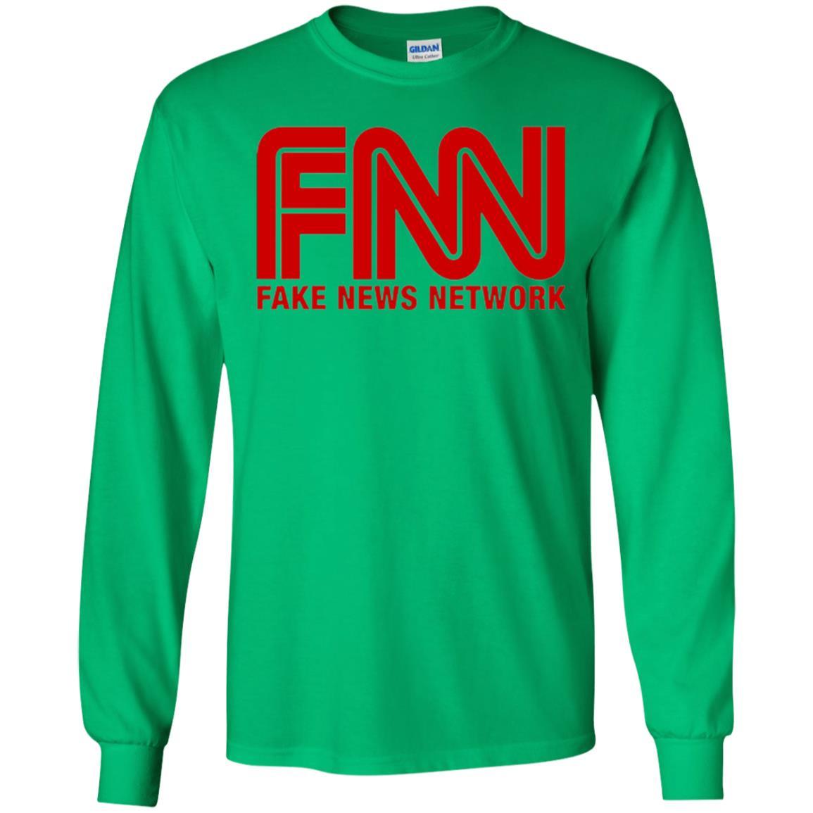 Anti Trump T-shirt Fnn Fake News Network T-shirt Irish Green